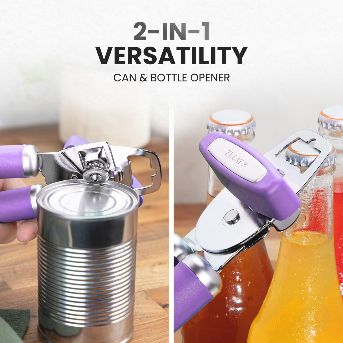 Zulay Kitchen lavender color adds style to your utensil collection.