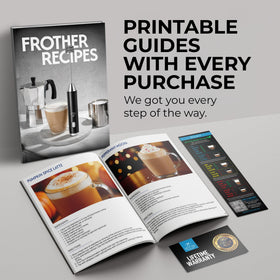 Zulay Kitchen frother foaming action ideal for home café drinks