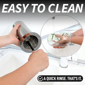 Zulay Kitchen stainless steel spigot for easy, mess-free pouring.