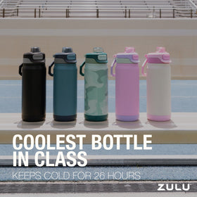 ZULU Powerfill Pro 18oz bottle includes a built-in carry loop for easy grab-and-go.