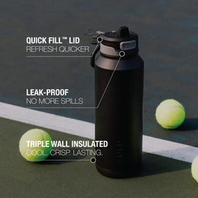 ZULU Powerfill Pro triple-insulated bottle keeps drinks cold for hours.