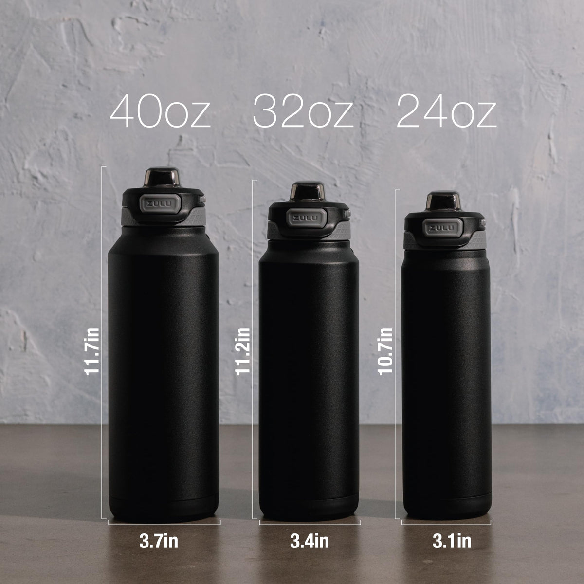 ZULU Powerfill Pro bottle wide carry loop for comfortable carrying.