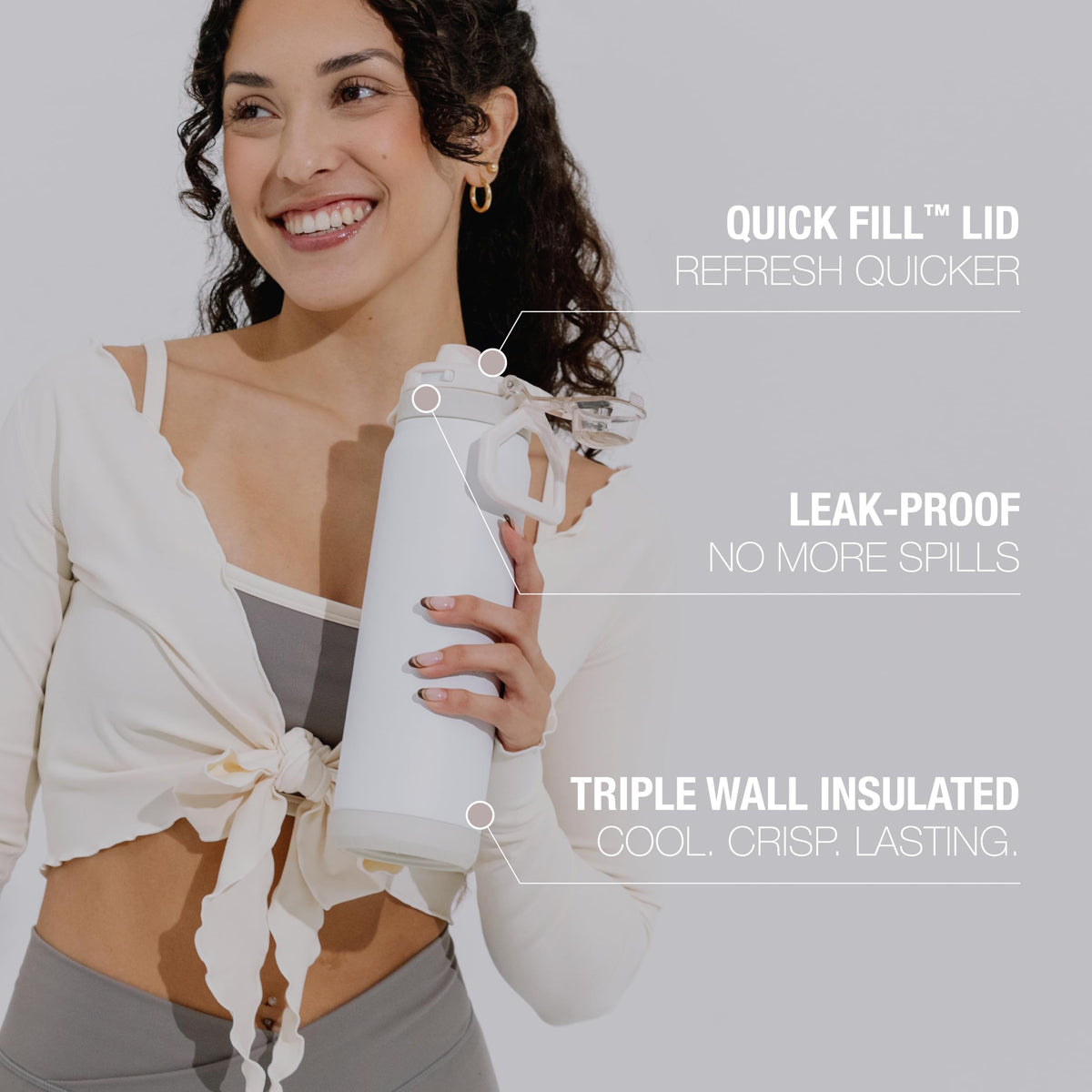 ZULU Powerfill Pro Quick Fill lid in action for fast, mess-free refills.