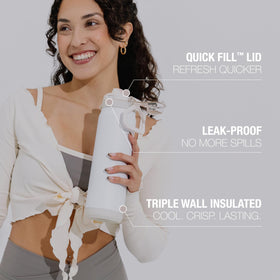 ZULU Powerfill Pro Quick Fill lid in action for fast, mess-free refills.