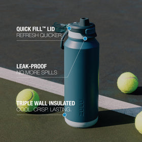 Zulu Powerfill Pro triple-insulated copper bottle keeps beverages cold for hours.