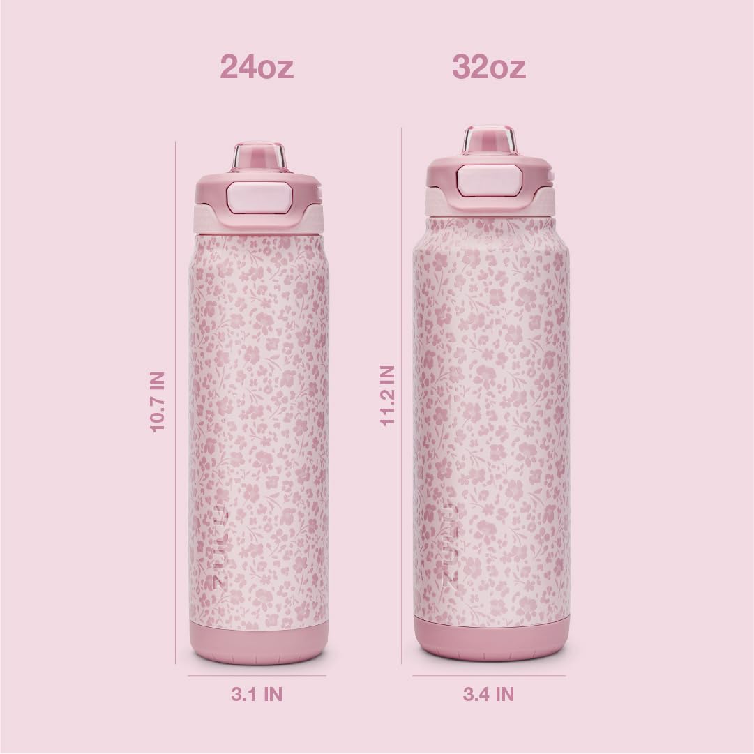 ZULU Powerfill Pro 24oz bottle fits most cupholders for convenient travel.