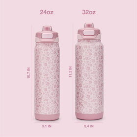 ZULU Powerfill Pro 24oz bottle fits most cupholders for convenient travel.