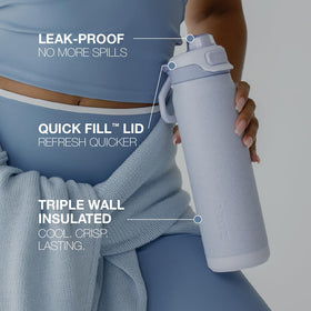 ZULU Powerfill Pro 24oz in hand for workouts and errands