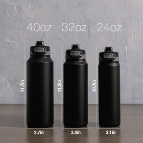 ZULU Powerfill Pro 32oz bottle dishwasher safe for easy cleaning.