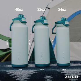 ZULU Powerfill Pro 40oz bottle in rugged finish.