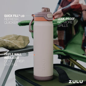 Triple insulated copper lining in ZULU Powerfill Pro maintains chill.