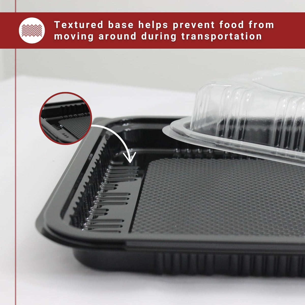 Zumart food-grade plastic trays, reusable and durable for multiple party uses.