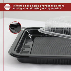 Zumart food-grade plastic trays, reusable and durable for multiple party uses.