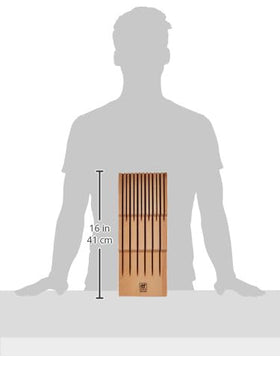 ZWILLING In-drawer Knife Organizer two-level design for easy access.