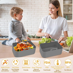 ZXZMZT BPA-free silicone liner ensures safe food contact and durability.