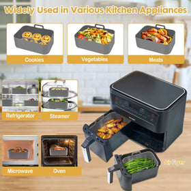 ZXZMZT dishwasher-safe liners clean easily after cooking sessions.