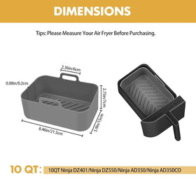 ZXZMZT large-capacity 10QT liner supports cooking larger meals with less mess.