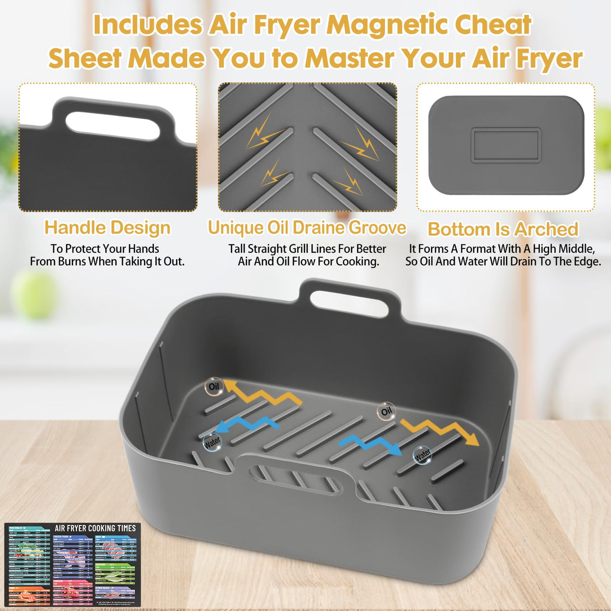 ZXZMZT rectangular 5QT liner fits baskets neatly for mess-free meals.