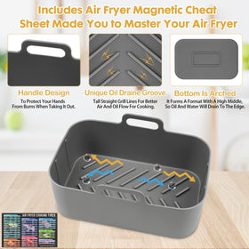 ZXZMZT rectangular 5QT liner fits baskets neatly for mess-free meals.