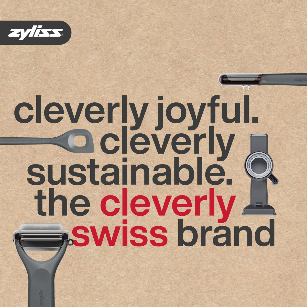 Zyliss kitchen knife set in compact package ideal for drawers or camping.
