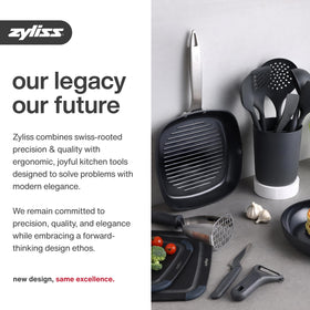 Zyliss Lock N' Lift easy-clean construction saves time after cooking.